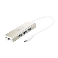 j5create JUH474 USB 3.0 Gigabit Ethernet & 3-Port Hub - Micro Center