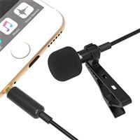 Sabrent Lavalier/Lapel Clip-on Omnidirectional Condenser Microphone for iPhone & Android Smartphones (AU-SMCR)