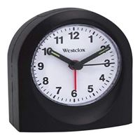 Westclox Quartz Alarm Clock Black Case