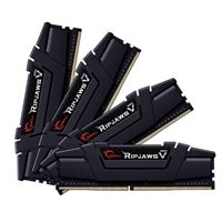 Ripjaws V 64GB (4 x 16GB) DDR4-3600 PC4-28800 CL16 Quad Channel Desktop Memory Kit F4-3600C16Q-64GVKC - Black