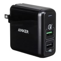 Anker PowerPort 2 w/ QC 3.0 - Black