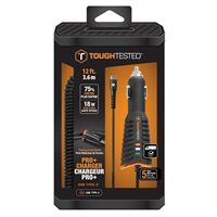 Tough Tested Type-C Pro Charger w/ Coiled Cord and Quick Charge 3.0