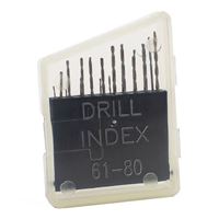 Excel Hobby Blades 20-Piece Drill in Flat Metal Case 61-80