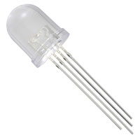 NTE Electronics10mm 4 Pin RGB LED Common Cathode High Brightness Clear...