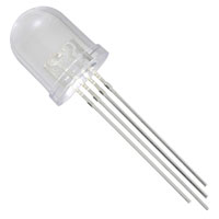 NTE Electronics10mm 4 Pin RGB LED Common Cathode Diffused Lens - 10 Pack