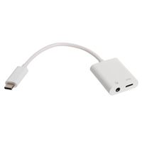 Inland USB-C to 3.5mm Audio Adapter w/ PD Charging