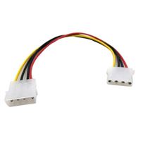 Micro Connectors 4-pin LP4 Male to 4-pin LP4 Female Power Extension Cable 10 in.