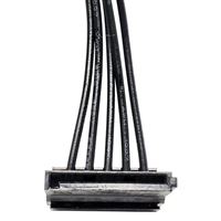 Micro Connectors 15-pin SATA Male to 15-pin SATA Female 1 to 4 Power Splitter Cable 23 in. - Black