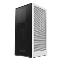 NZXT H1 Tempered Glass Mini-ITX  Mini Tower Computer Case - White