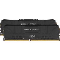  Ballistix Gaming 32GB (2 x 16GB) DDR4-2666 PC4-21300 CL16 Dual Channel Desktop Memory Kit BL2K16G26C16U4B - Black