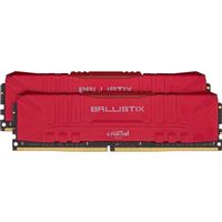 Crucial Ballistix Gaming 32GB (2 x 16GB) DDR4-3600 PC4-28800 CL16 Dual Channel Desktop Memory Kit BL2K16G36C16U4R - Red