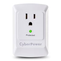 CyberPower Systems Essential B100WRC1 1-Outlet 900 Joules Surge Protector - White