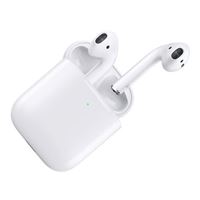 Apple AirPods with Wireless Charging Case - White (2nd Generation, Refurbished)