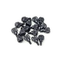 Micro Connectors 6#-32x5 M3.5 Black Case Thumb Screws 20 Pack