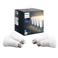 Philips Hue White A19 Bluetooth Smart LED Bulb (4-Pack)