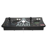 Atari Ultimate Arcade Fightstick USB Dual Joystick with Trackball 2 Player Game Controller Powered by Raspberry Pi 3B+