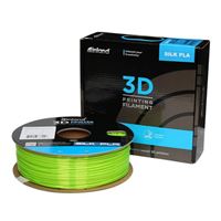 Inland 1.75mm Lime Silk PLA 3D Printer Filament - 1kg Spool (2.2 lbs)