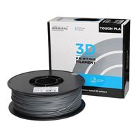 Inland 1.75mm Dark Gray Tough PLA 3D Printer Filament - 1kg Spool (2.2 lbs)