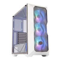 Cooler Master MASTERBOX TD500 MESH Tempered Glass eATX Full Tower Computer Case - White