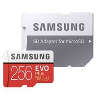 Samsung 256GB EVO Plus V5 NANA microSDXC Class 10 / U3 Flash Memory Card with Adapter