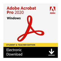 Adobe Acrobat Pro 2020 Student Teacher (PC)