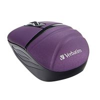 Verbatim Wireless Mini Travel Mouse, Commuter Series-Purple
