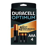 Duracell Optimum Alkaline AAA Battery - 4 pk