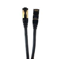 Micro Connectors 7 Ft. CAT 8 S/FTP Shielded Snagless Ethernet Cable - Black