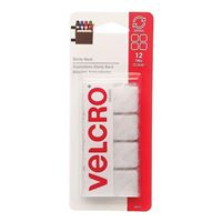 VELCRO Mounting Squares 7/8 Inch 12 ct - White