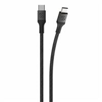 Scosche Industries STRIKELINE Premium Braided USB 2.0 (Type-C) Male to USB 2.0 (Type-C) Male Charge/ Sync 1 ft. - Black