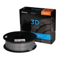 Inland 1.75mm PETG+ 3D Printer Filament - 1kg (2.2 lbs) Spool - Silver