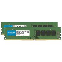Crucial 32GB (2 x 16GB) DDR4-3200 PC4-25600 CL22 Dual Channel Desktop Memory Kit CT2K16G4DFRA32A - Black