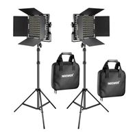 Neewer Bi-Color Video LED 2-Light Kit with Stands