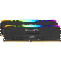 Crucial Ballistix RGB 16GB (2 x 8GB) DDR4-3600 PC4-28800 CL16 Dual Channel Desktop Memory Kit - Black