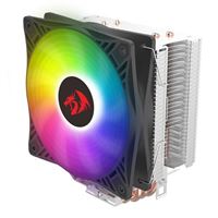 Redragon CC-2011 CPU Cooler, Slim Design, 4.0 Heatpipes, RGB LED 120mm Fan x 1, Aluminum Fins for AMD Ryzen/Intel LGA1200/1151, Universal Socket Solution, 100% RAM Compatibility