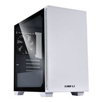  LANCOOL 205M Mid-Tower Chassis Micro ATX Computer Case PC Gaming Case with Tempered Glass Side Panel, Magnetic Dust Filter, Water-Cooling Ready, Side Ventilation, 2 x 120mm PWM Fan Pre-Installed - White