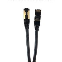 Micro Connectors 1 Ft. CAT 8 Stranded Shielded Twisted Pair Ethernet Cable - Black