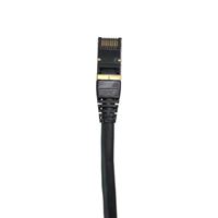 Micro Connectors 50 Ft. CAT 8 S/FTP Shielded Ethernet Cable - Black