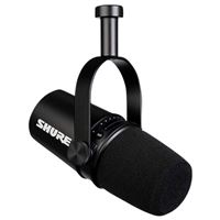 ShureMV7 Podcast USB/XLR Dynamic Microphone - Black