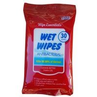  Wipe Essentials Anti-bacterial Wipes- 30 count pack