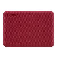 Toshiba Canvio Advance 2TB USB 3.1 (Gen 1 Type-A) 2.5&quot; Portable External Hard Drive - Red