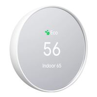 Google Nest Thermostat Programmable Smart Wi-Fi Thermostat for Home - Snow