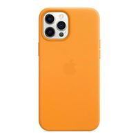 Apple Leather Case with MagSafe for iPhone 12 Pro Max - California Poppy