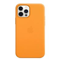 Apple Leather Case with MagSafe for iPhone 12 and iPhone 12 Pro - California Poppy