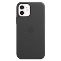 Apple Leather Case with MagSafe for iPhone 12 and 12 Pro - Black