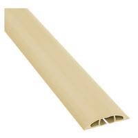D-Line Light Duty Floor Cable Cover, 6 ft. - Almond