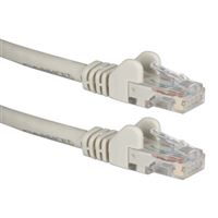 QVS 50 Ft. CAT 6 Flexible Snagless Molded Boots Ethernet Cable - Gray