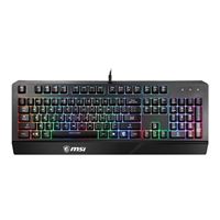 MSI Gaming Backlit RGB Dedicated Hotkeys Anti-Ghosting Water Resistant Gaming Keyboard (Vigor GK20 US)