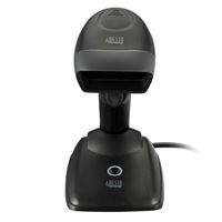 Adesso NuScan 2500CR Wireless Spill Resistant Antimicrobial CCD Barcode Scanner with Charging Cradle