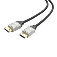 j5create DisplayPort Male to DisplayPort Male 8K UltraHD Video Cable w/ Latches 6.6 ft. - Black